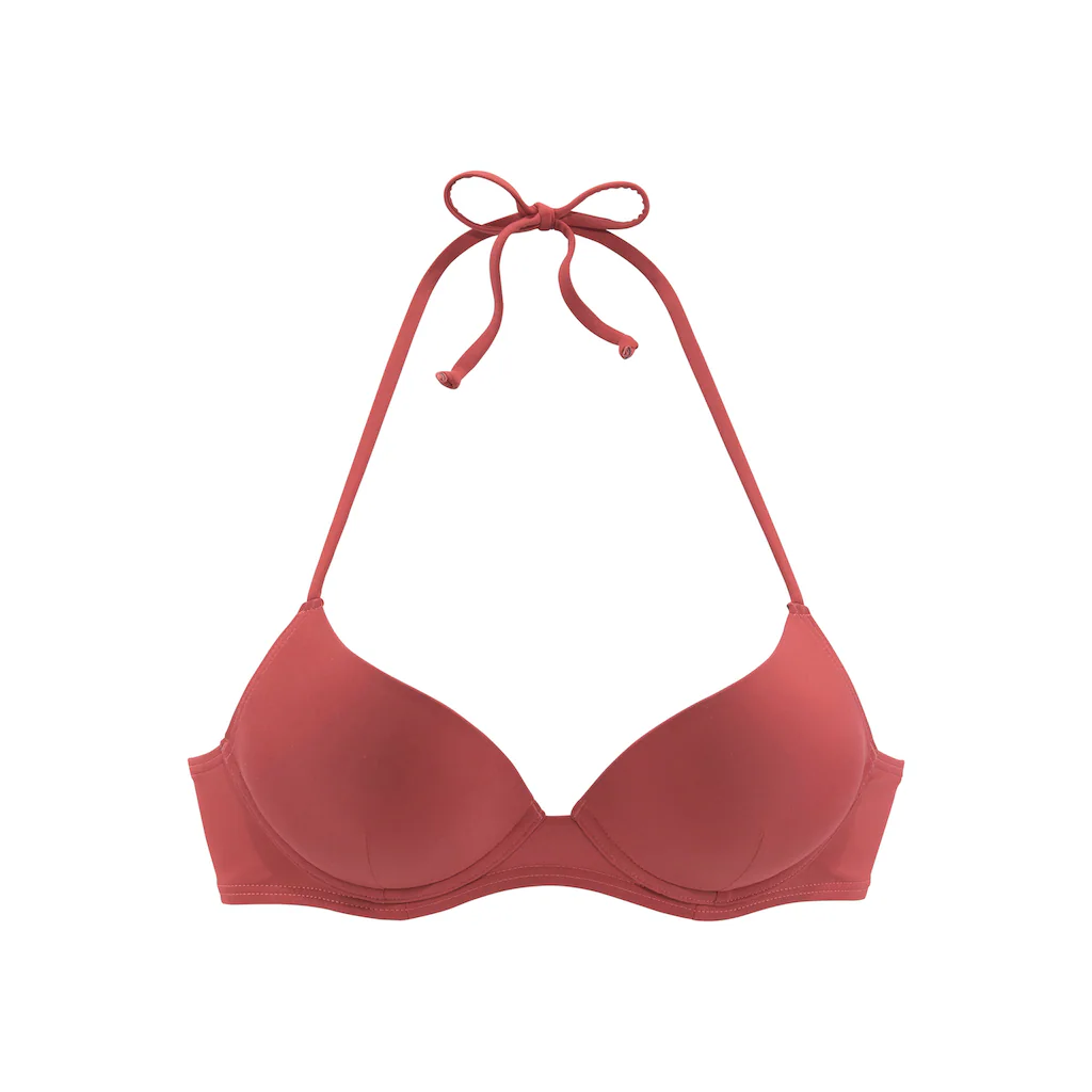 LASCANA Push-Up-Bikini-Top »Shiva« In Trendiger Unifarbe ▷ Für