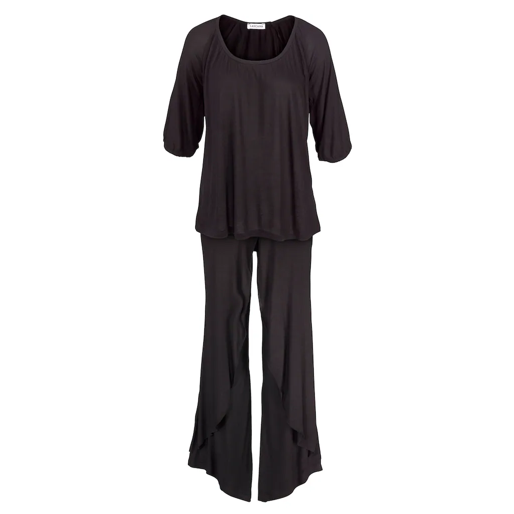 LASCANA Pyjama (2 Tlg.) Hose In Edler Layeroptik Bestellen