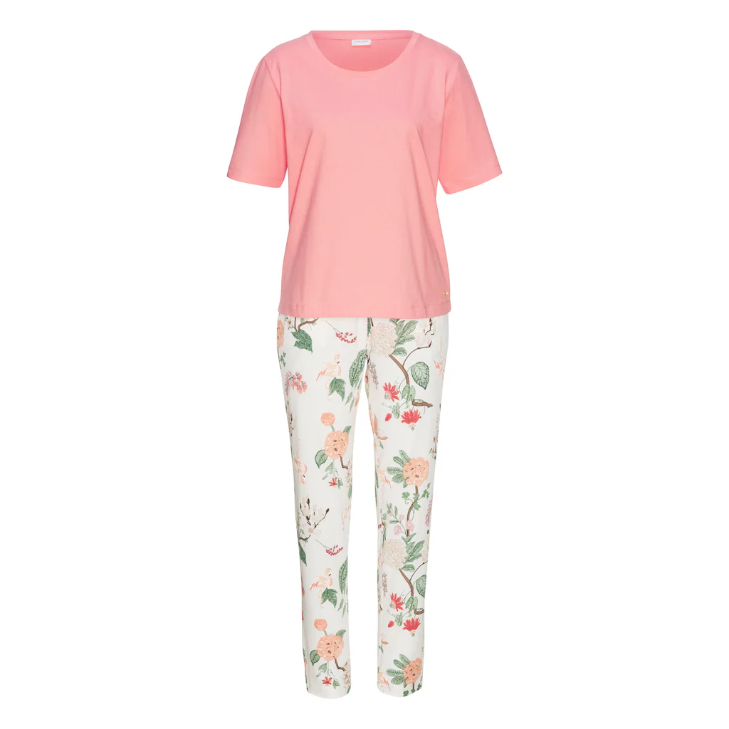 LASCANA Pyjama (2 Tlg.) Mit Elegantem Blumenmuster Kaufen