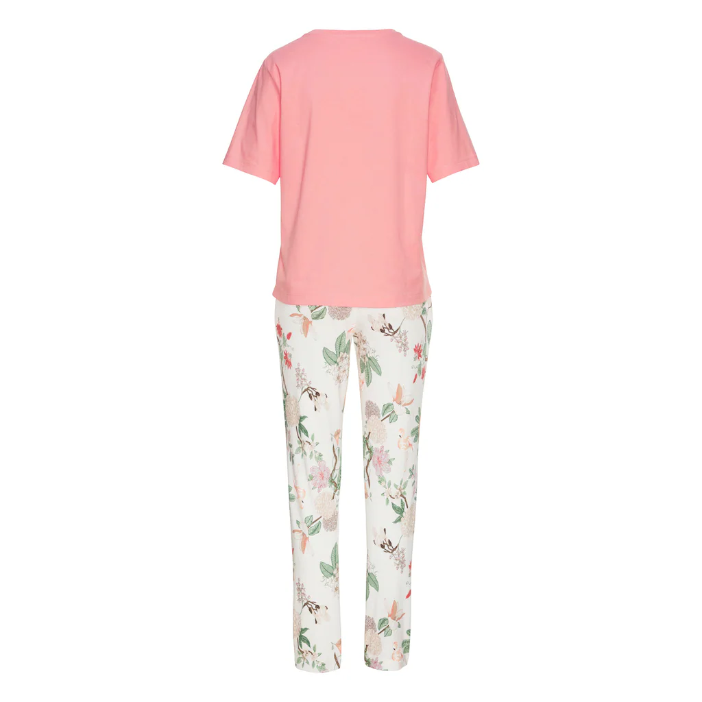 LASCANA Pyjama (2 Tlg.) Mit Elegantem Blumenmuster Kaufen