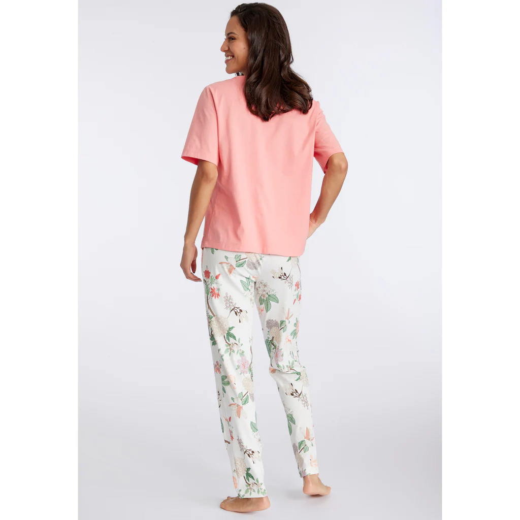 LASCANA Pyjama (2 Tlg.) Mit Elegantem Blumenmuster Kaufen