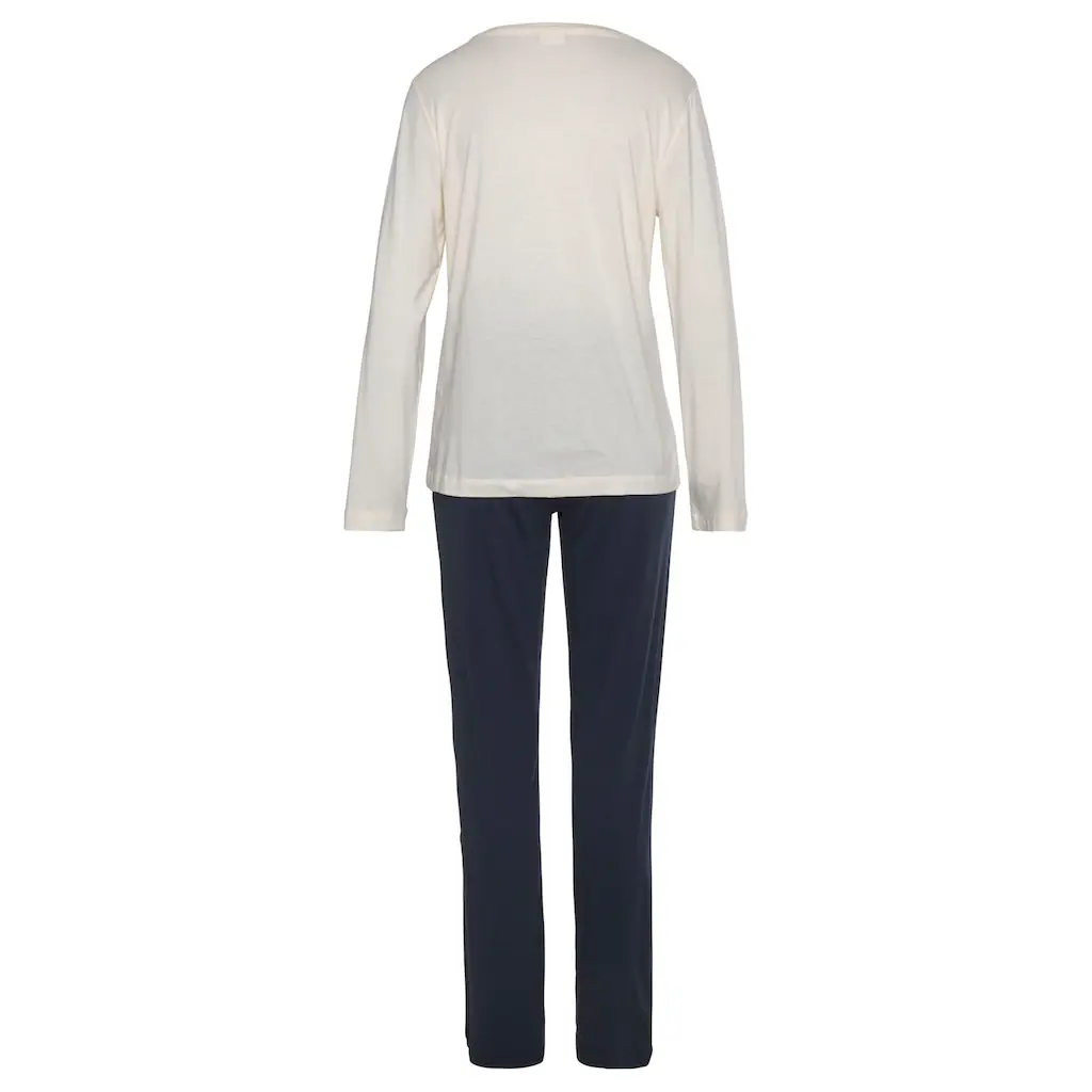 LASCANA Pyjama (2 Tlg.) Mit Flockdruck ▷ Für