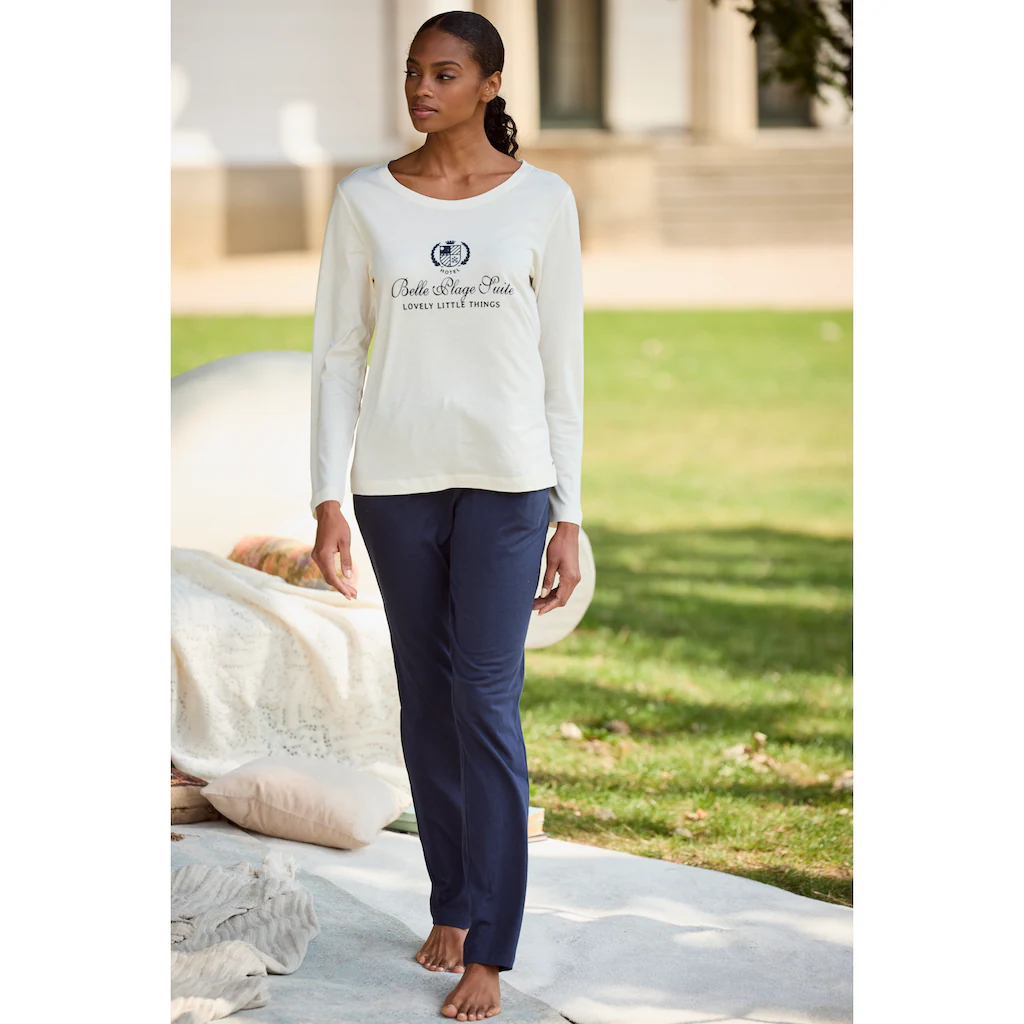 LASCANA Pyjama (2 tlg.) mit Flockdruck ▷ für