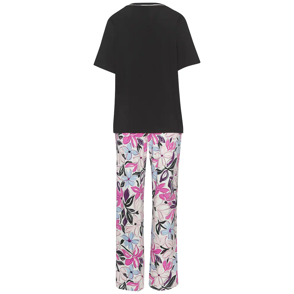 LASCANA Pyjama (2 Tlg.) Mit Schönem Blumendruck Online Kaufen