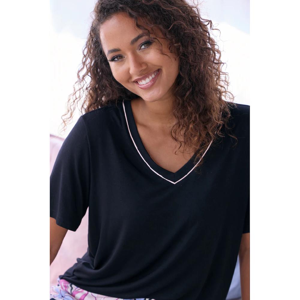 LASCANA Pyjama (2 Tlg.) Mit Schönem Blumendruck Online Kaufen