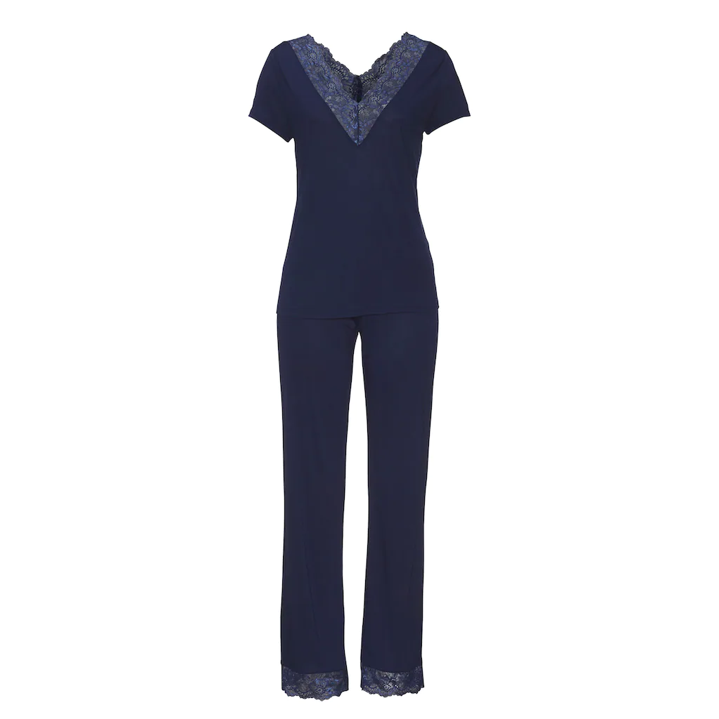LASCANA Pyjama (2 Tlg.) Mit Spitzendetails Online Kaufen