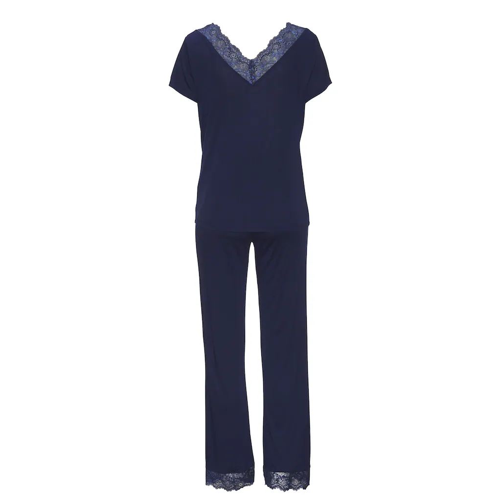 LASCANA Pyjama (2 Tlg.) Mit Spitzendetails Online Kaufen