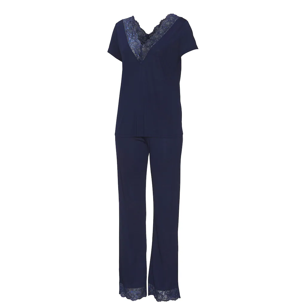 LASCANA Pyjama (2 Tlg.) Mit Spitzendetails Online Kaufen