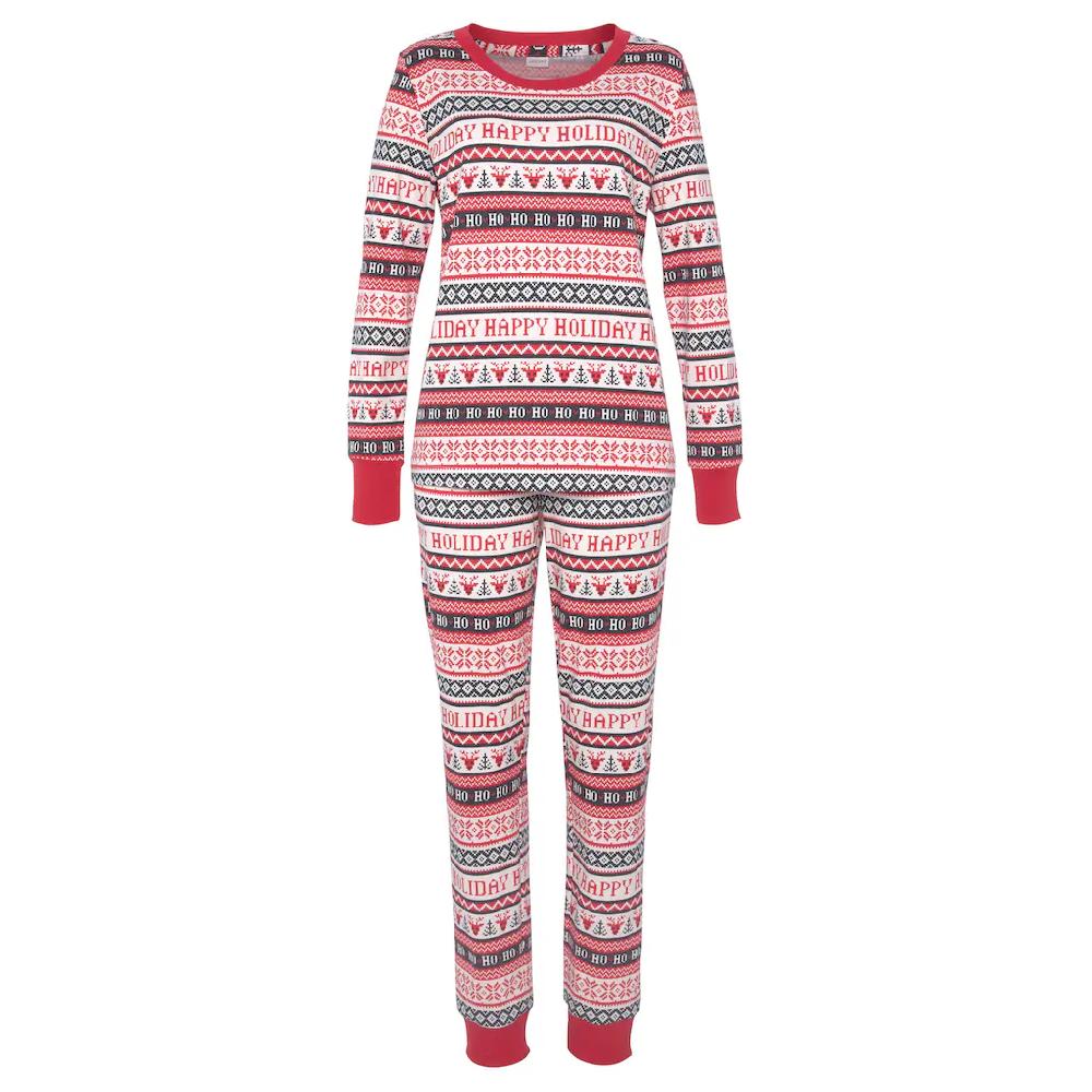 LASCANA Pyjama (2 Tlg.) Mit Winterlichem Druck Online Bestellen