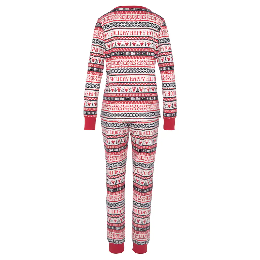 LASCANA Pyjama (2 Tlg.) Mit Winterlichem Druck Online Bestellen