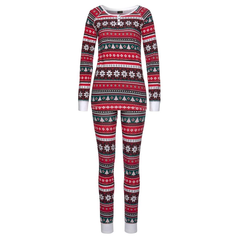 LASCANA Pyjama Mit Christmas-Alloverprint Online Kaufen