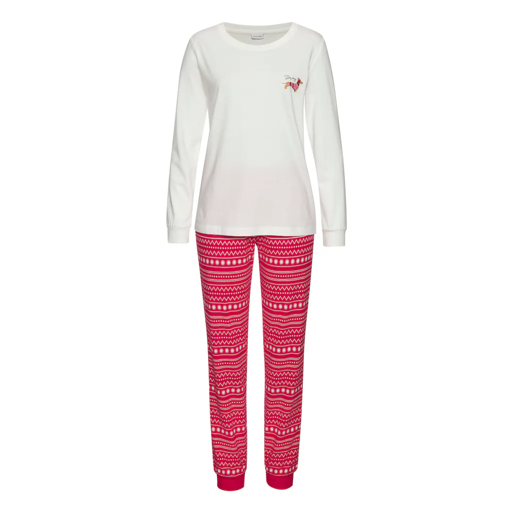LASCANA Pyjama (Set 2 Tlg.) Mit Süßem Dackel-Motiv Bestellen