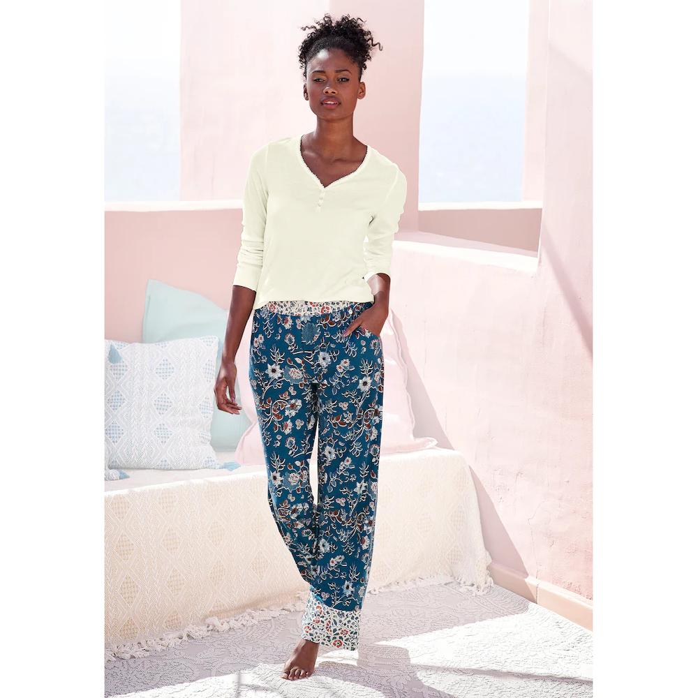 LASCANA Pyjamaoberteil Aus Rippstrick ▷ Für