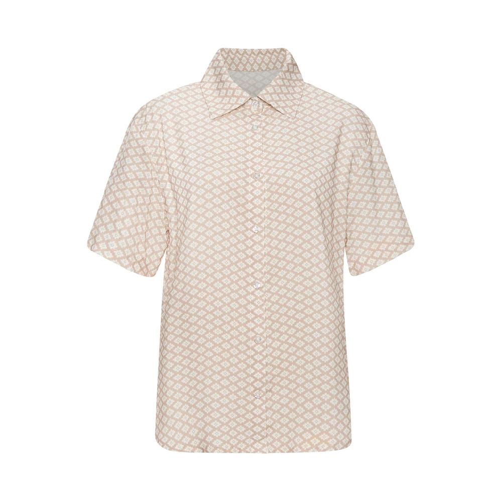 LASCANA Pyjamaoberteil Mit Edlem Allover-Druck