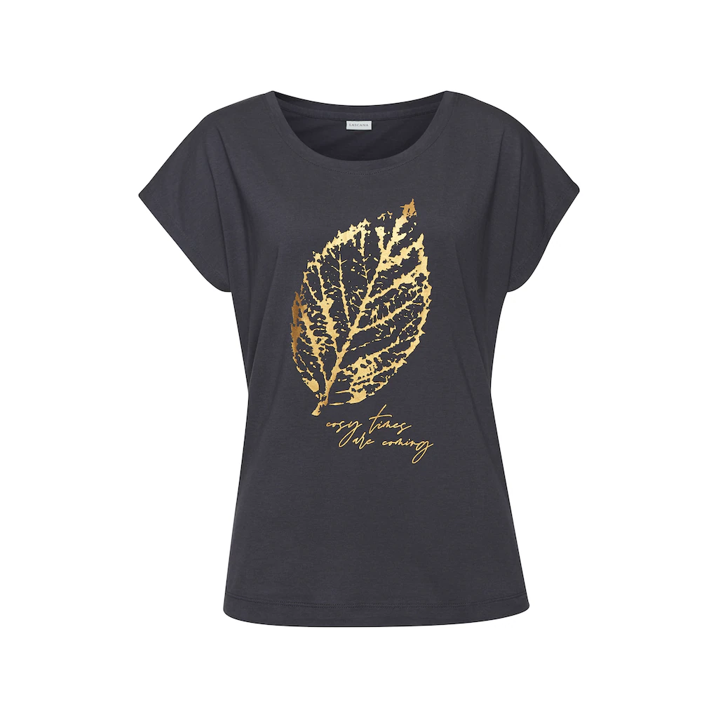 LASCANA Pyjamaoberteil Mit Folienprint Bestellen