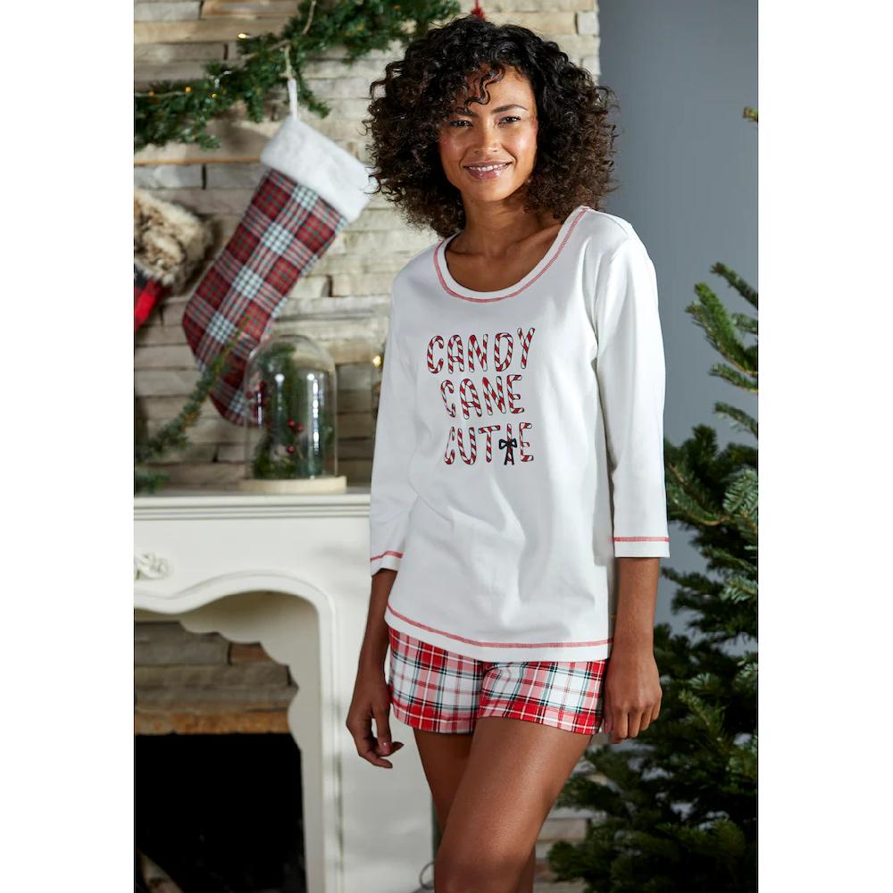 LASCANA Pyjamaoberteil Mit Schriftzug Online Bestellen