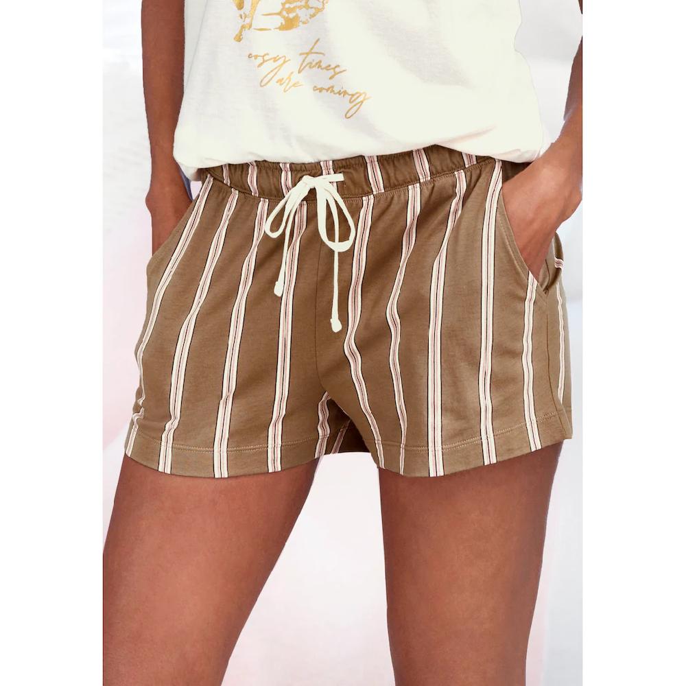 LASCANA Pyjamashorts mit Druck ▷ für