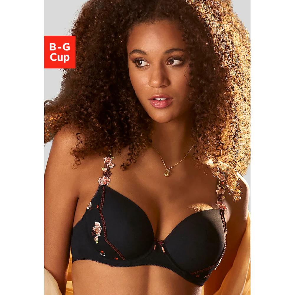 LASCANA Schalen-BH »Maria« mit wunderschönen Blumen-Trägern sexy Dessous online bestellen