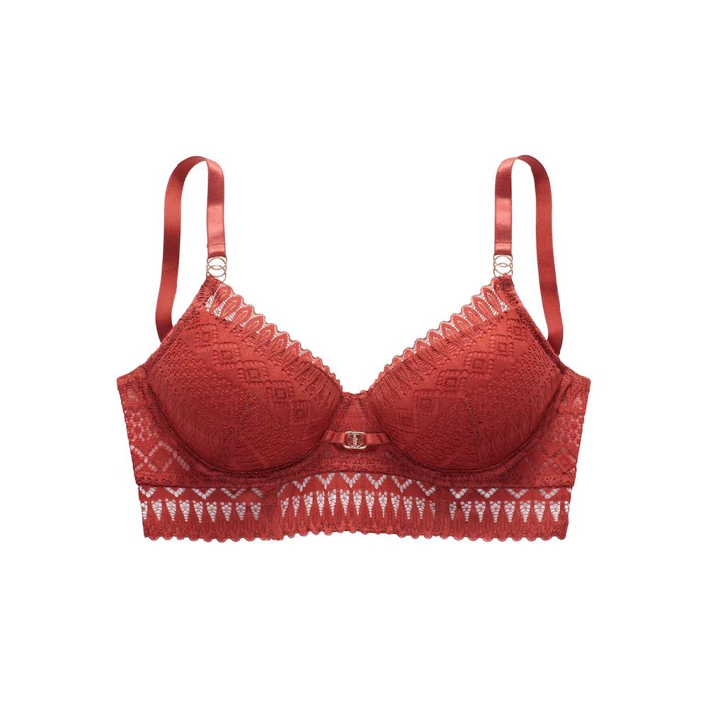 LASCANA Schalen-BH »Nina« In Leichter Longform Aus Graphischer Spitze Sexy Dessous Kaufen