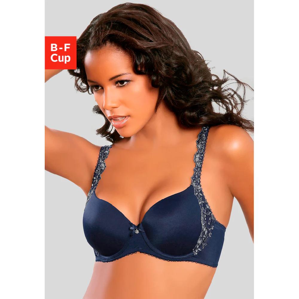 LASCANA Schalen-BH »Wanda« mit Bügel und mit seitlicher Stickerei Spitze Dessous online kaufen