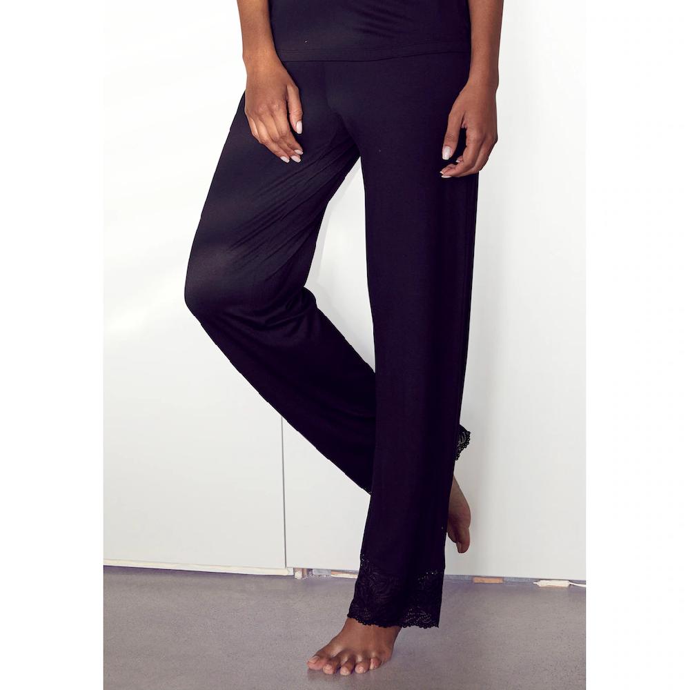 LASCANA Schlafhose Mit Edlen Spitzendetails ▷ Für