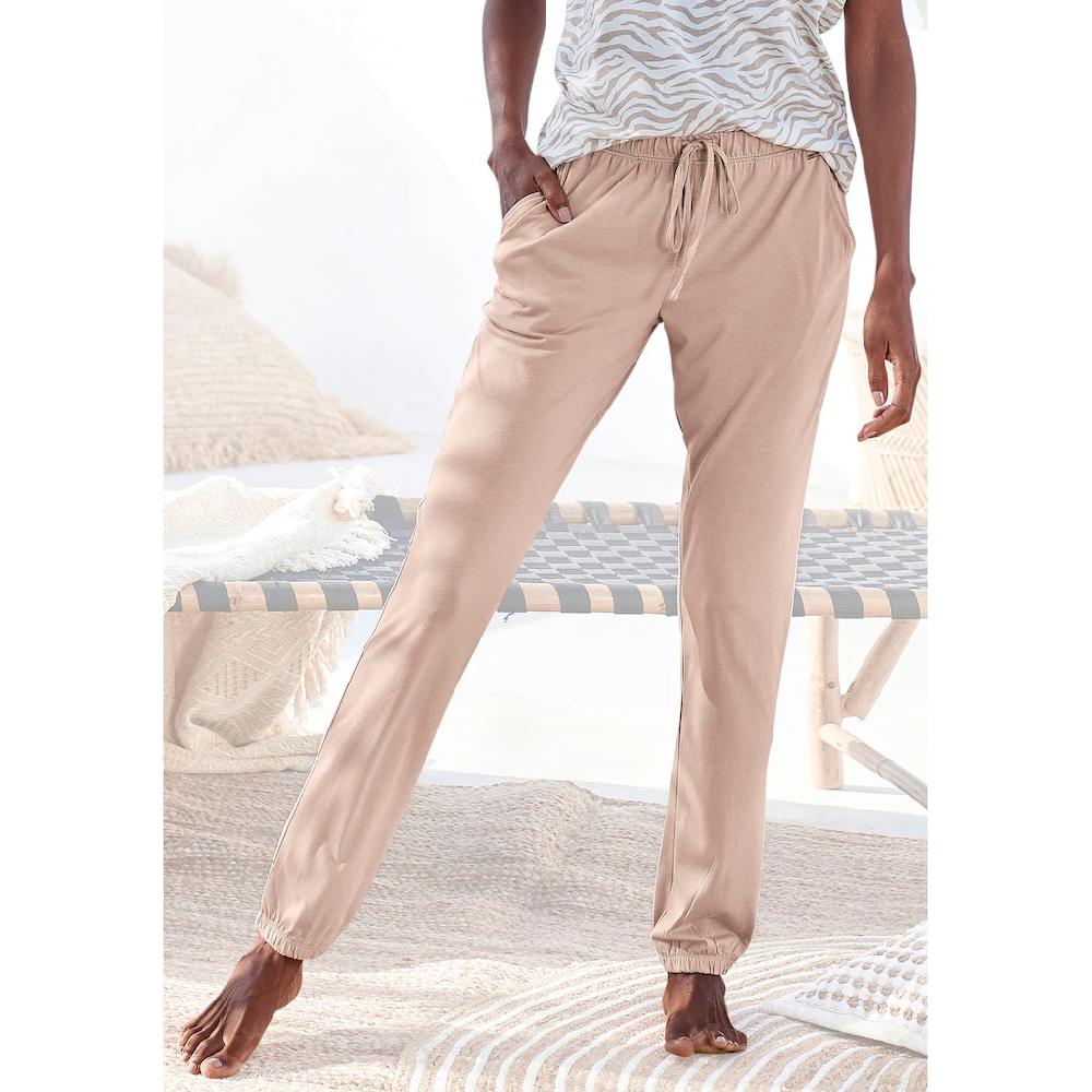 LASCANA Schlafhose Uni oder mit tollem Druck online kaufen