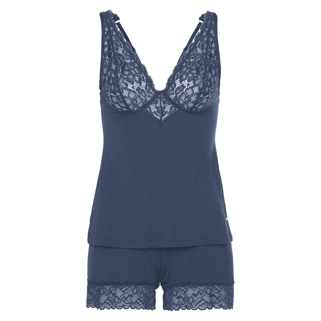 LASCANA Shorty (2 Tlg.) Mit Schönen Spitzeneinsätzen ▷ Für