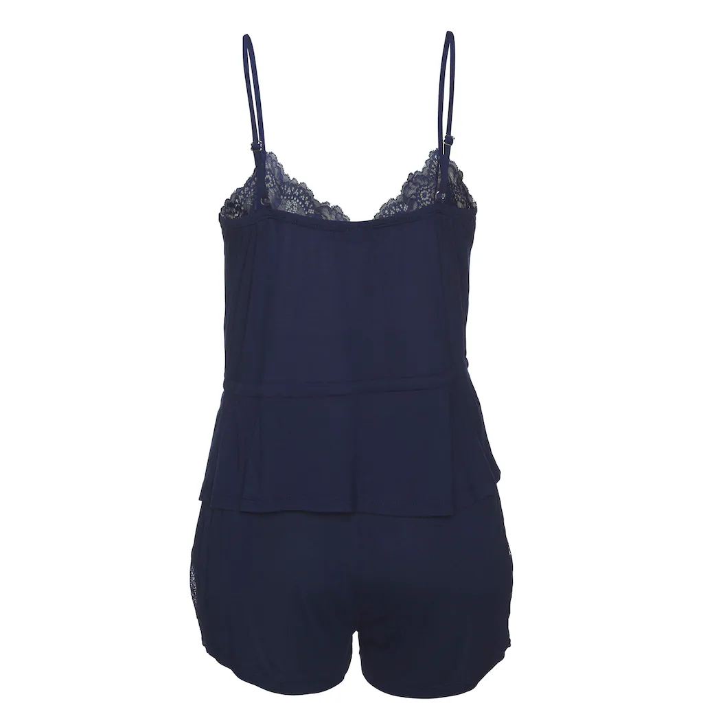 LASCANA Shorty (2 Tlg.) Mit Spitzeneinsätzen Online Bestellen