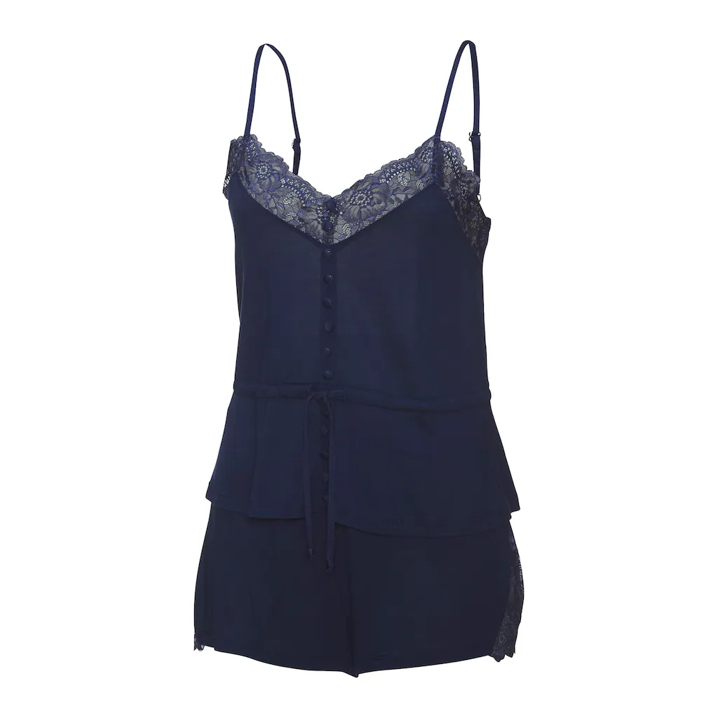 LASCANA Shorty (2 Tlg.) Mit Spitzeneinsätzen Online Bestellen