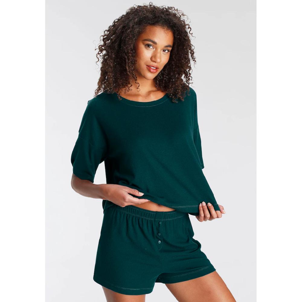 LASCANA Shorty (Set 2 tlg.) aus schönem Ripp-Material bestellen