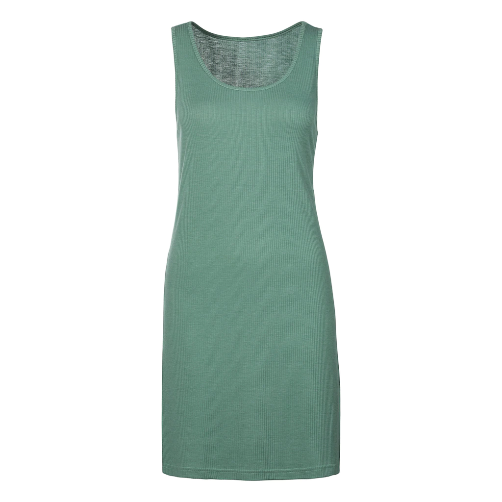 LASCANA Sleepshirt In Geripptem Material Mit Tank Top Trägern ▷ Für