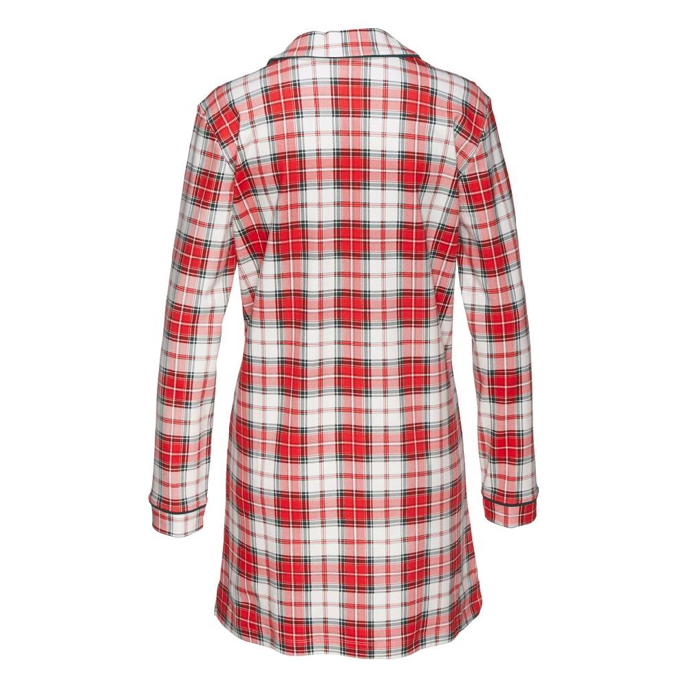 LASCANA Sleepshirt Mit Karomuster Und Paspeln Online Kaufen
