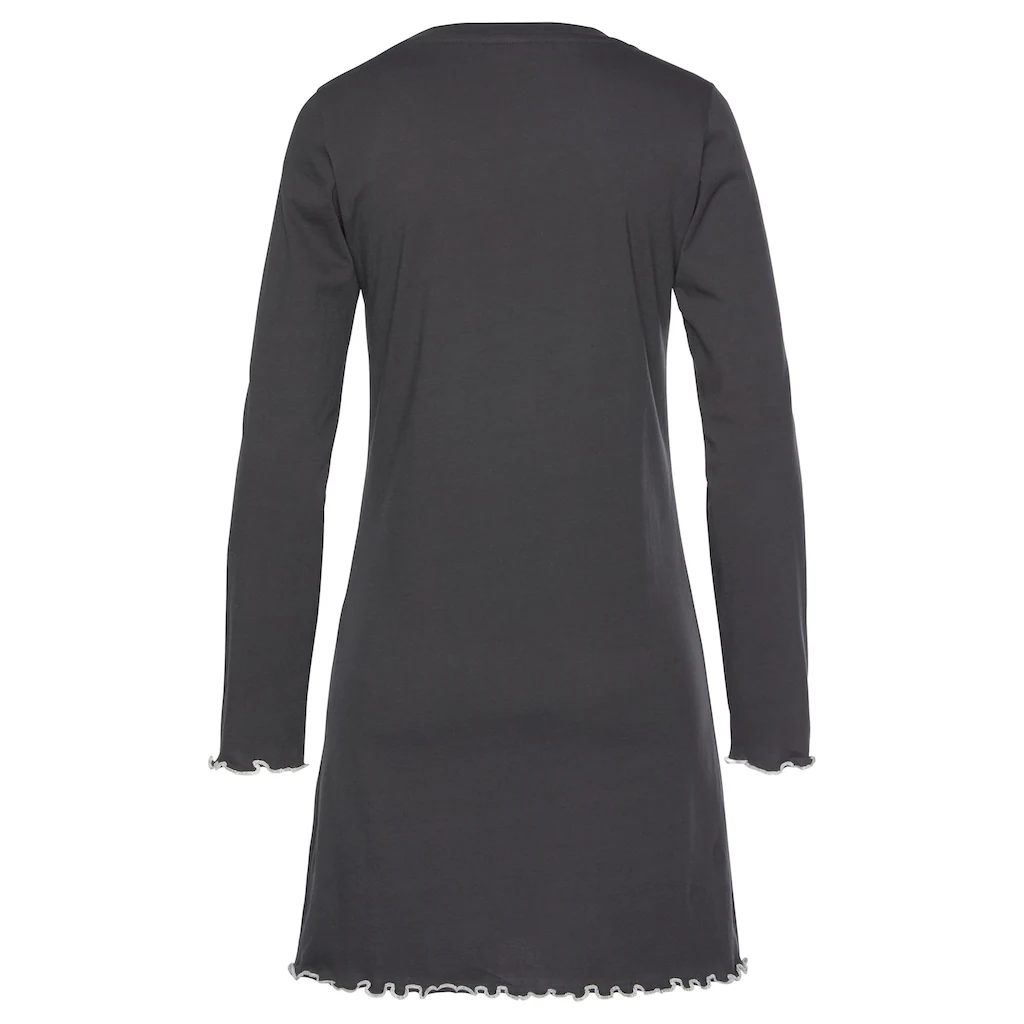 LASCANA Sleepshirt Mit Wellensaum ▷ Für