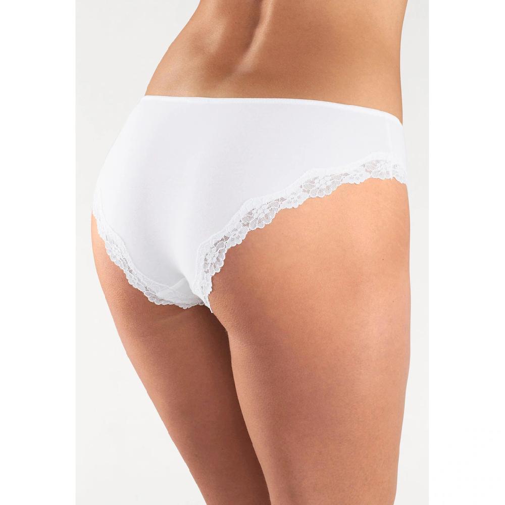 LASCANA Slip (3er-Pack) Aus Elastischer Baumwolle Mit Zarter Spitze Online Bestellen