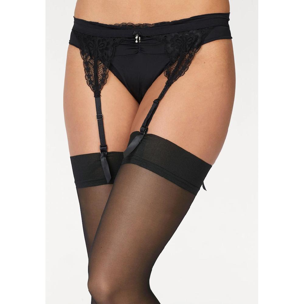 LASCANA Strapsstrümpfe Mit Schlichtem Bund Kaufen