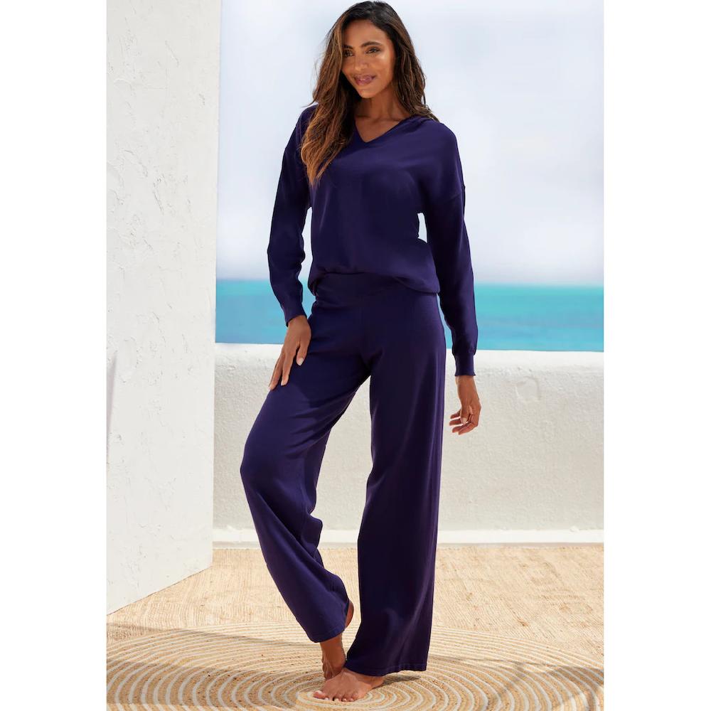 LASCANA Strickhose »-Loungehose« Mit Weitem Bein Loungewear Kaufen