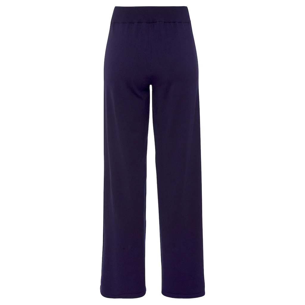 LASCANA Strickhose »-Loungehose« Mit Weitem Bein Loungewear Kaufen