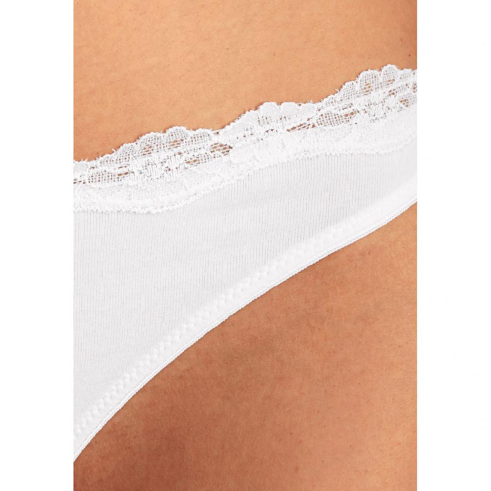 LASCANA String (3er-Pack) Aus Elastischer Baumwolle Mit Zarter Spitze Kaufen