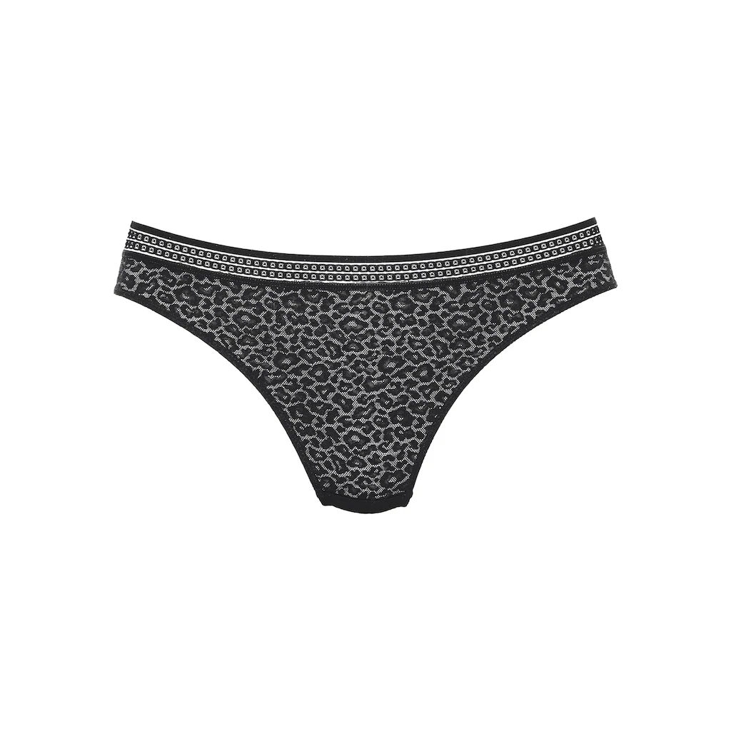 LASCANA String »Freya« Aus Spitze In Leo-Optik Mit Modischem Bund Sexy Dessous