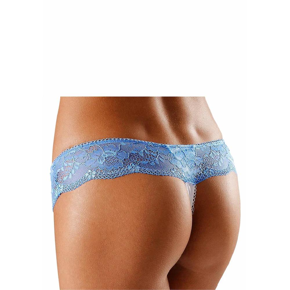 LASCANA String Mit Breitem Bund Aus Blumiger Spitze Dessous Bestellen
