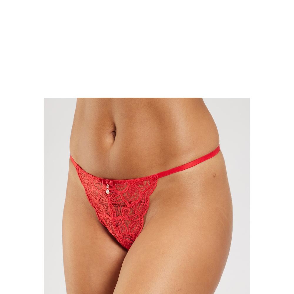LASCANA String »Nikoletta« aus floraler Spitze mit Accessoire in Perlenoptik kaufen