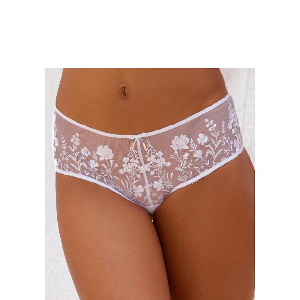 LASCANA Stringpanty »Maria« mit bunten Blumen aus Stickereispitze