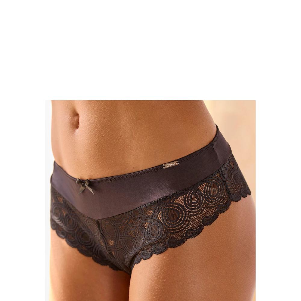 LASCANA Stringpanty mit extravaganter Spitze und Zierschleife