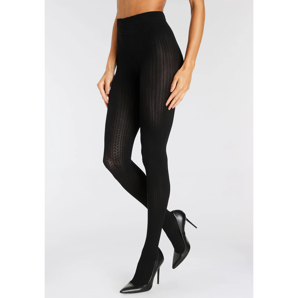 LASCANA Strumpfhose mit Zopfmuster online kaufen