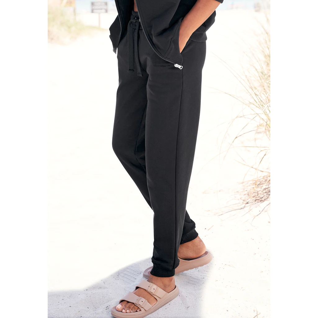 LASCANA Sweathose aus organischer Baumwolle Loungewear