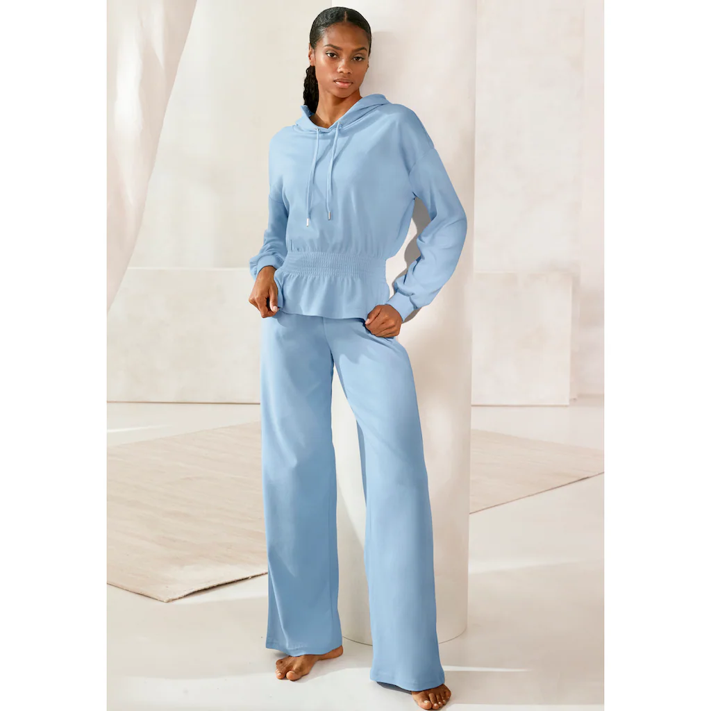 LASCANA Sweathose Mit Ausgestelltem Bein Loungewear