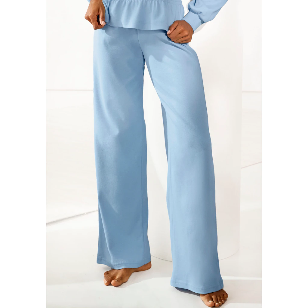LASCANA Sweathose mit ausgestelltem Bein Loungewear