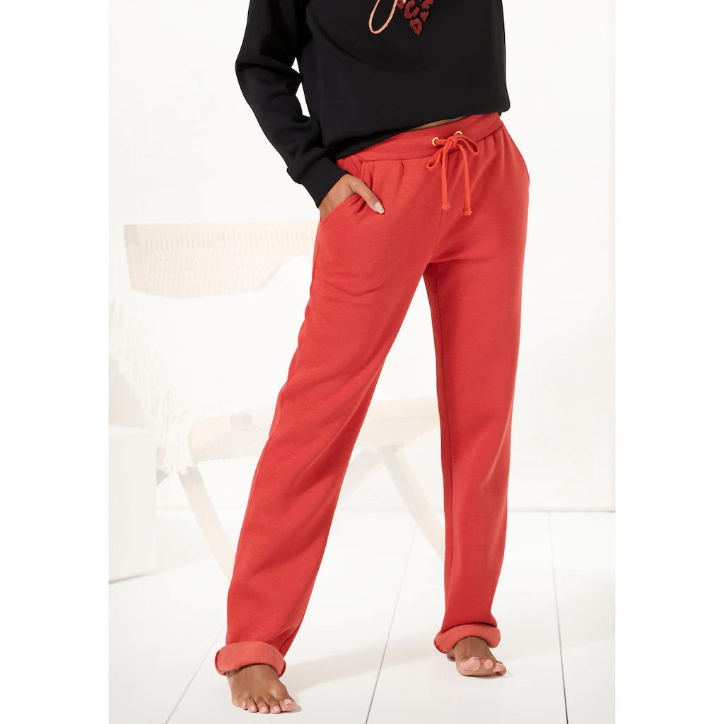 LASCANA Sweathose Relax-/Loungehose mit seitlichen Taschen Loungewear