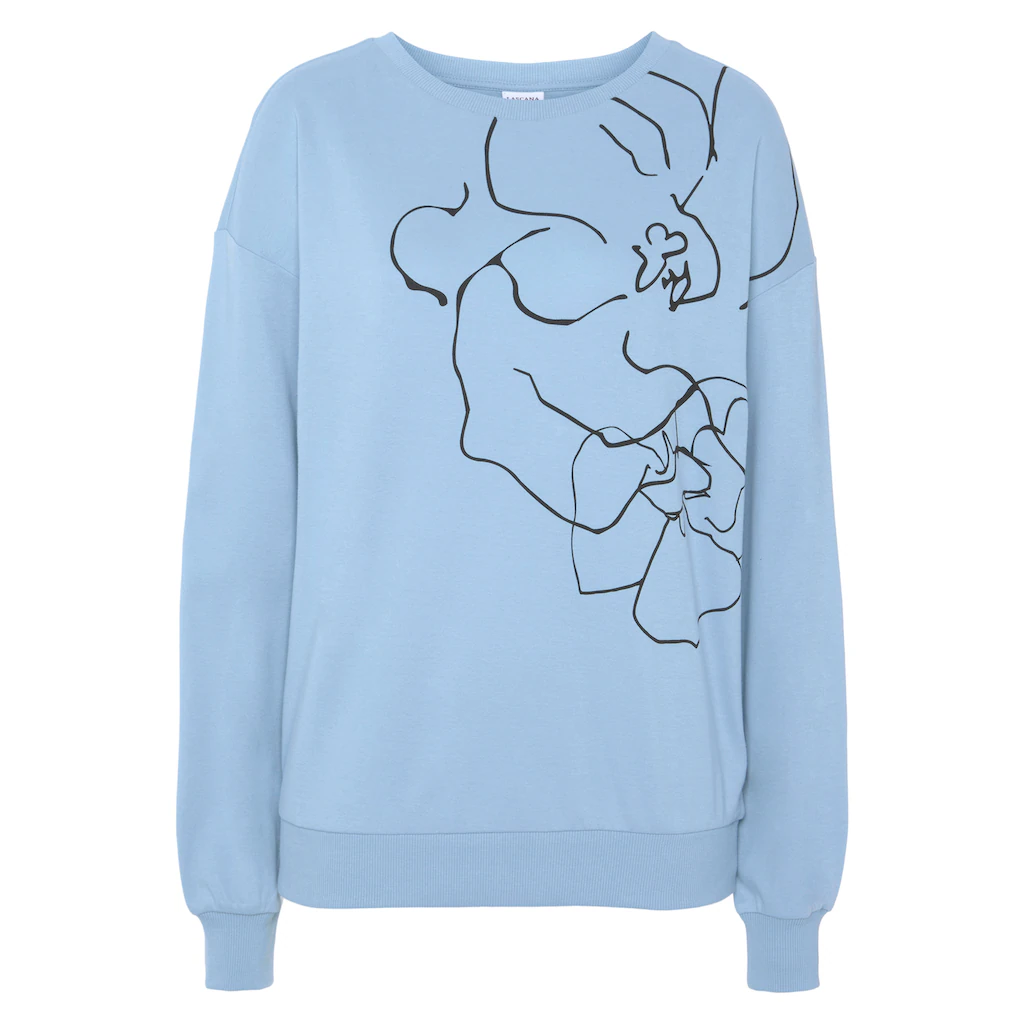 LASCANA Sweatshirt Mit Druck Loungewear