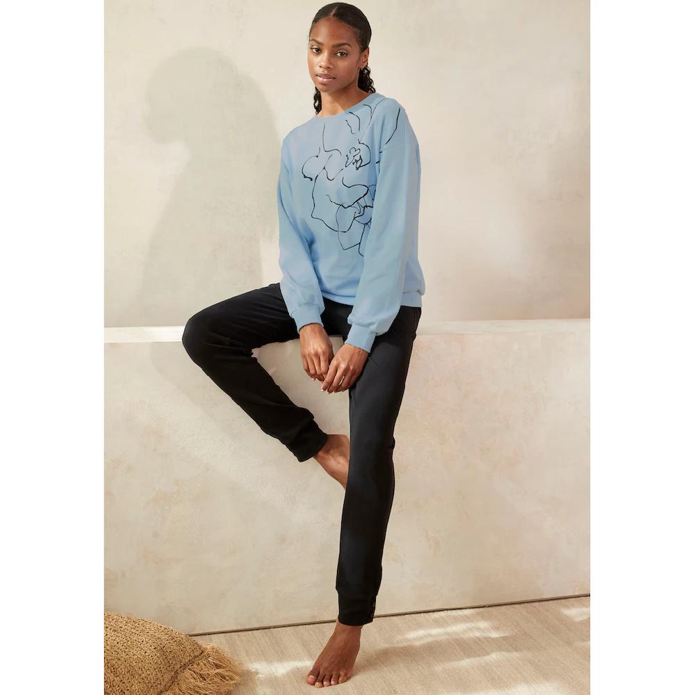LASCANA Sweatshirt Mit Druck Loungewear